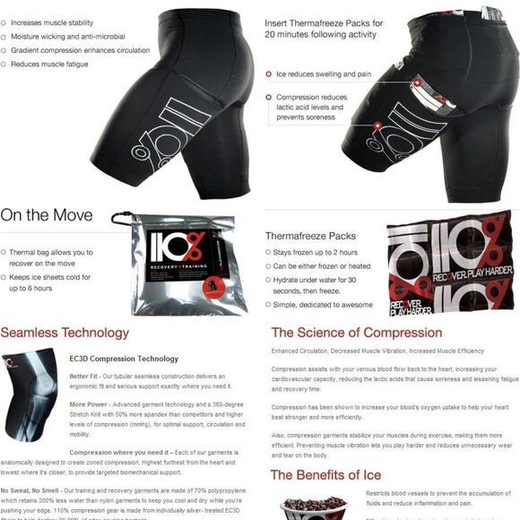 Brand New 110% Compression Pants Juggler Knickers 2.0 + Ice Recovery - Picture 2 of 15